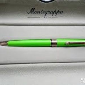 Montegrappa Piacere Chrome Green Luxury Ballpoint.